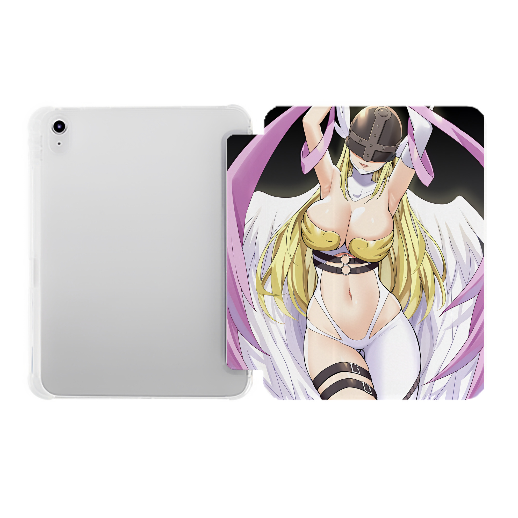 （画像用） Digimon デジタルモンスター/デジモン IPad ケース ペン収納付き 三つ折りスタンド PUレザー×シリコン 対応機種9.5/10.5/10.9インチ